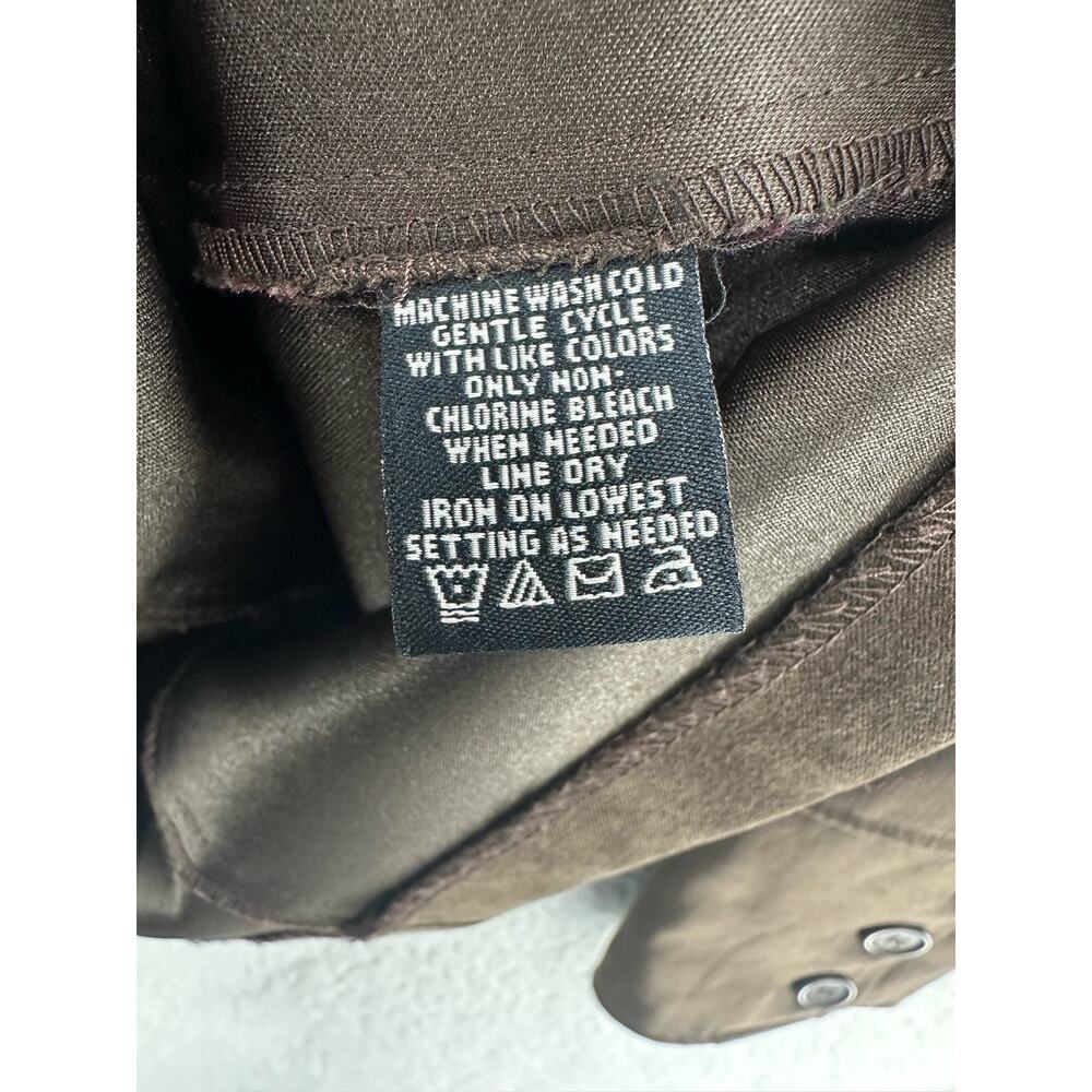 Norton Studio Petite Size 12P Faux Suede Jacket, Brown, Preowned - Picture 9 of 9